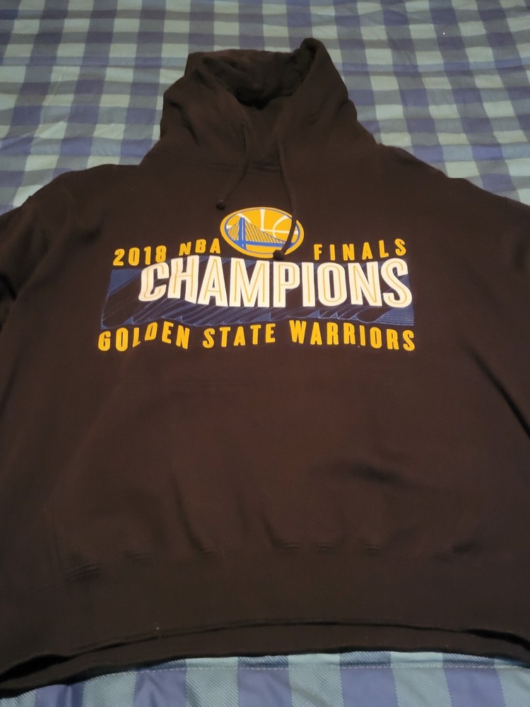 Golden State Warriors NBA Champions 2018 Hoodie Black XL 6 Time NBA Champions