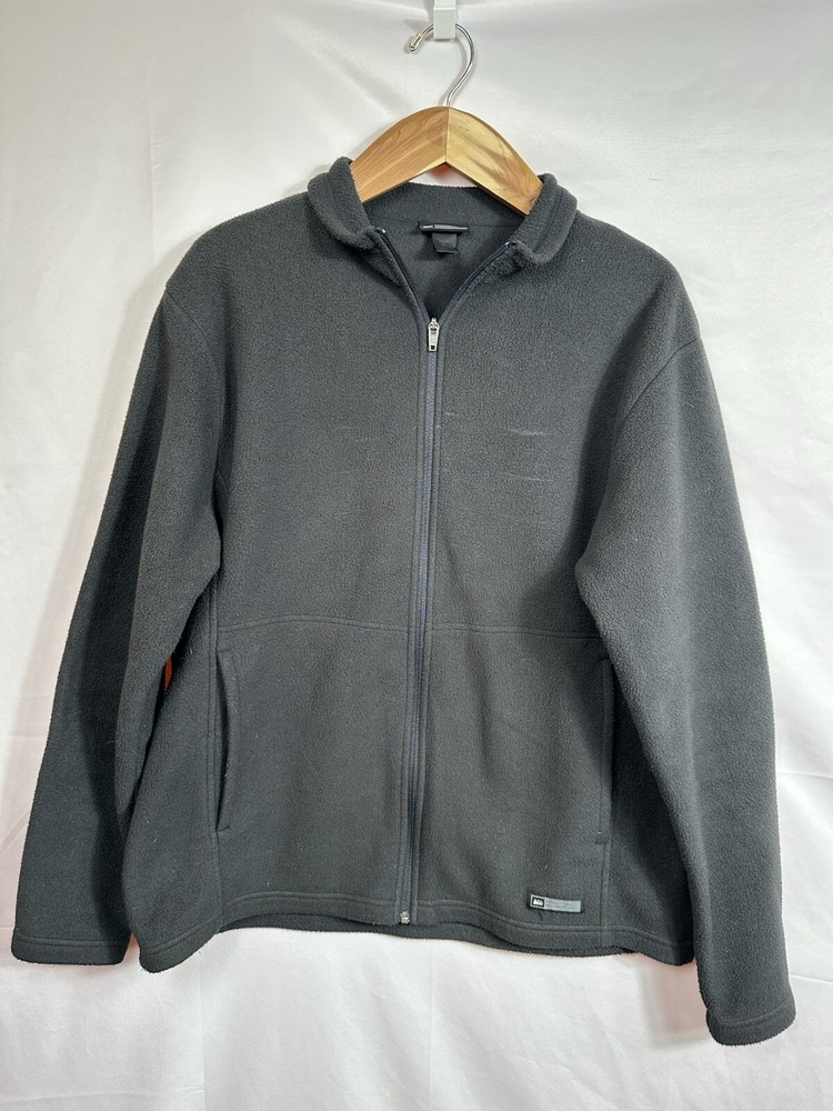 REI Recreational Equipment Gray Polartec Zip Size XL