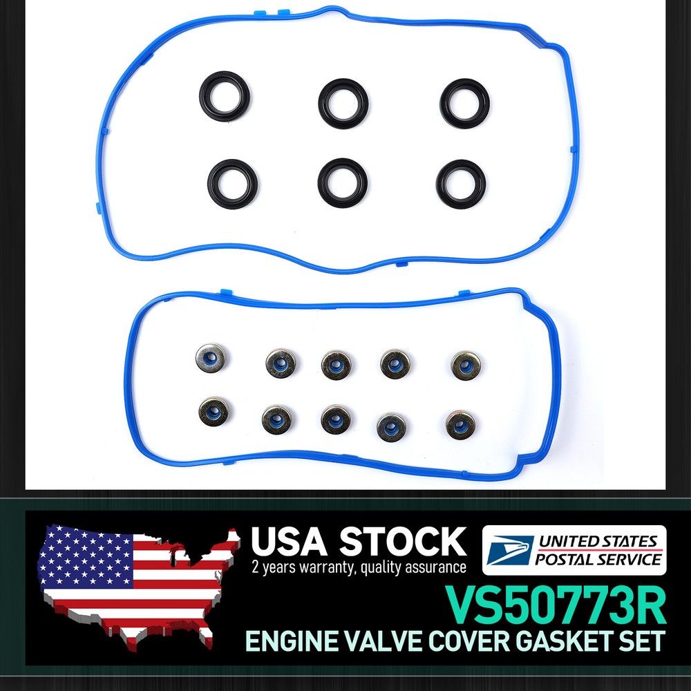 Valve Cover Gasket Grommets Seals Set VS50773R for 2016 Lincoln MKS MKZ Engine