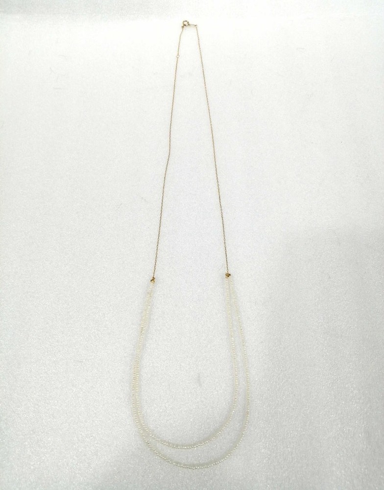 Y0625 K10 Pearl Necklace Elegant White Cultured Pearls Jewelry