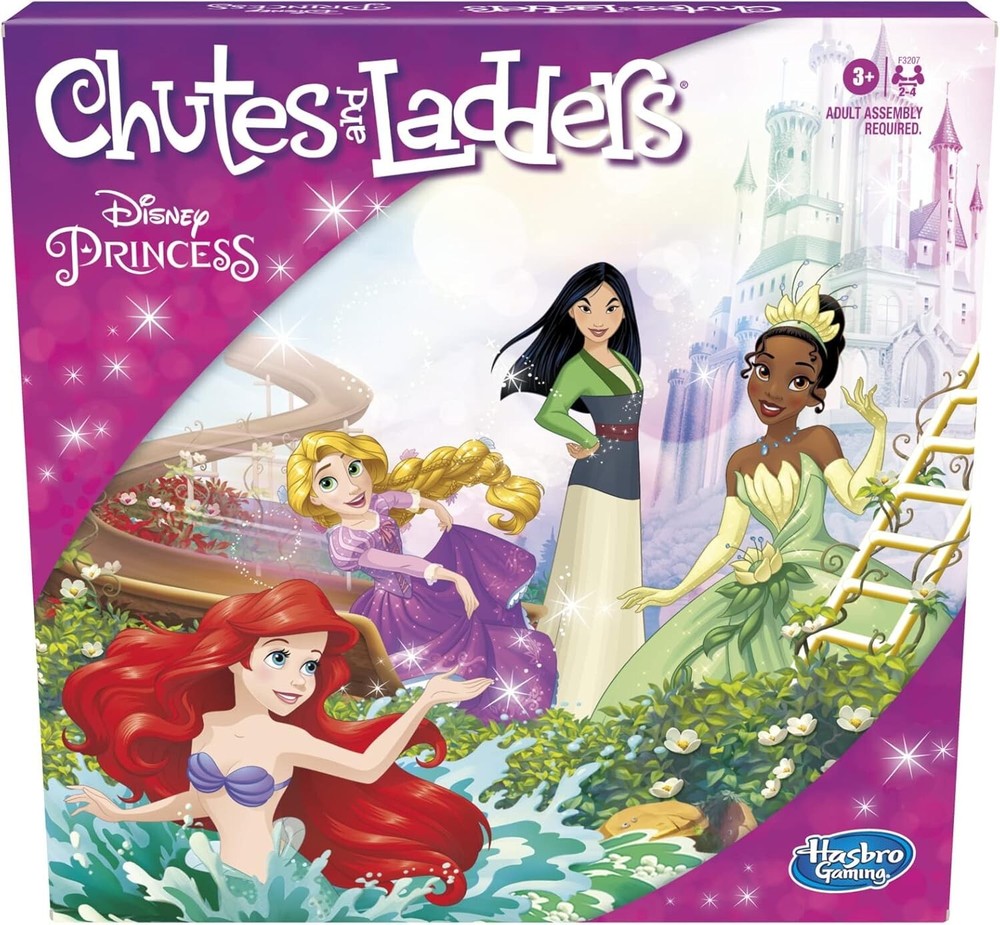 Hasbro Gaming Chutes and Ladders Disney Princess Edition Board Game