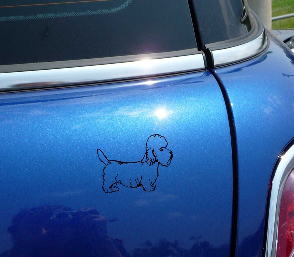 DETAILED DANDIE DINMONT TERRIER DANDIES GRAPHIC DECAL STICKER ART CAR WALL DECOR
