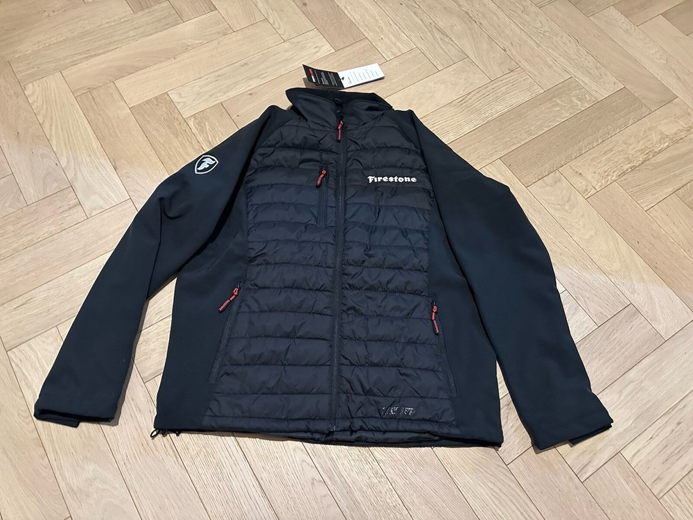 Tuffstuff Hybrid Softshell Ripstop Jacket Black Lightweight Work Coat Firestone