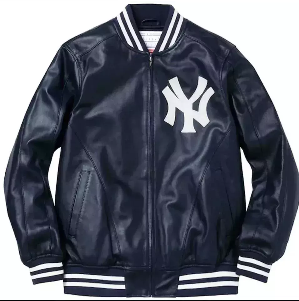 Men's Letterman NY Yankees Supreme Quality Varsity Real Leather Jacket