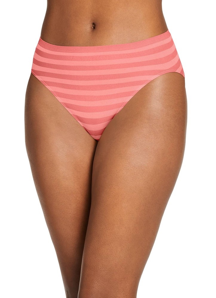 Jockey Women's Matte & Shine Seamfree Hi Cut