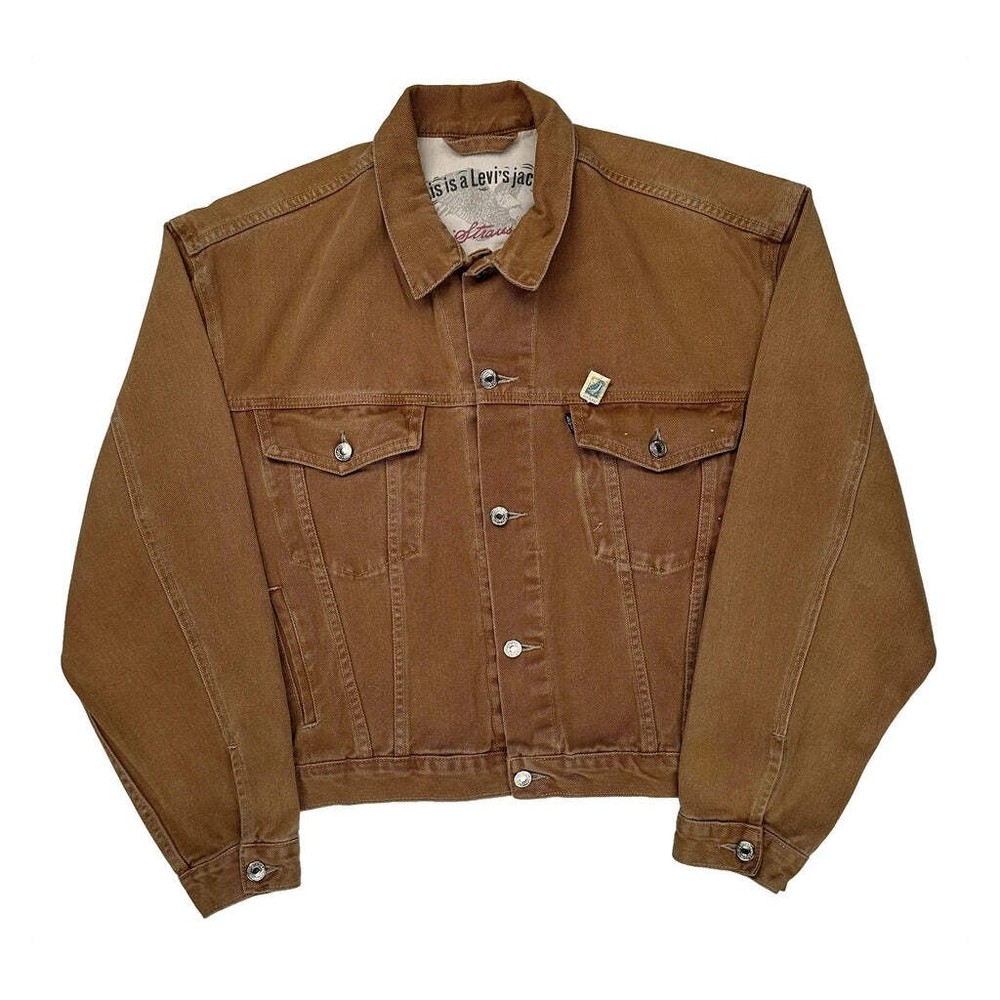 Levis Denim Jacket - Large Brown Cotton