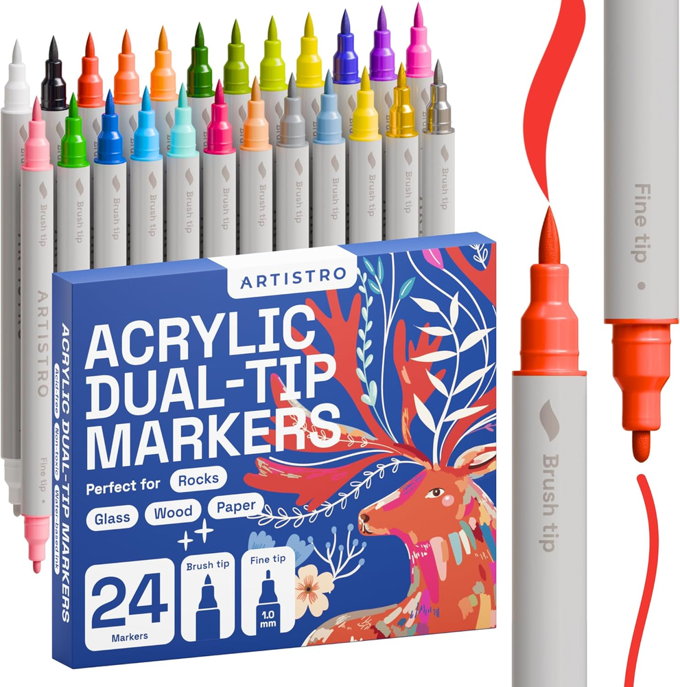Acrylic Paint Pens, Fabric Markers Acrylic Paint Markers, Acrylic Markers for Fa