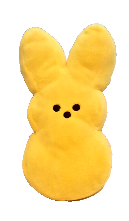 PEEPS Brand Plush Rabbit - Yellow - 6