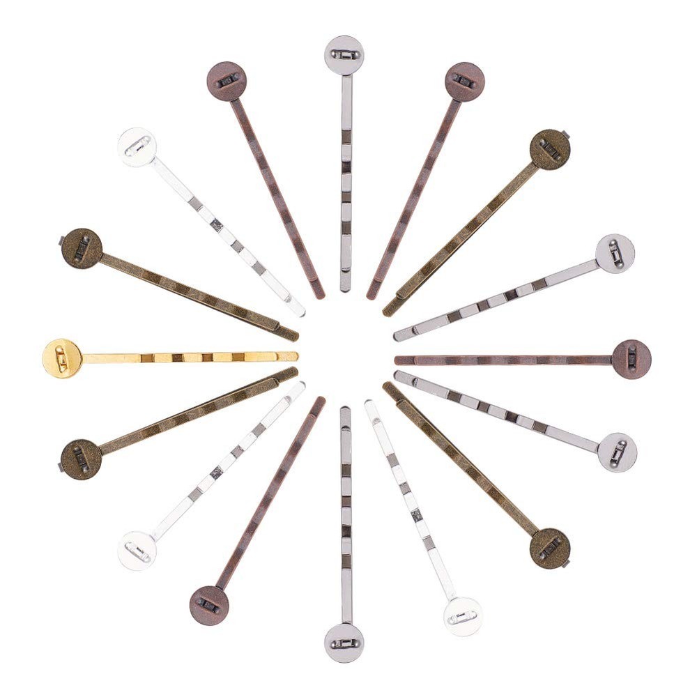 150 Mixed Color Iron Bobby Pins for Hair - 8mm, 150 Pcs