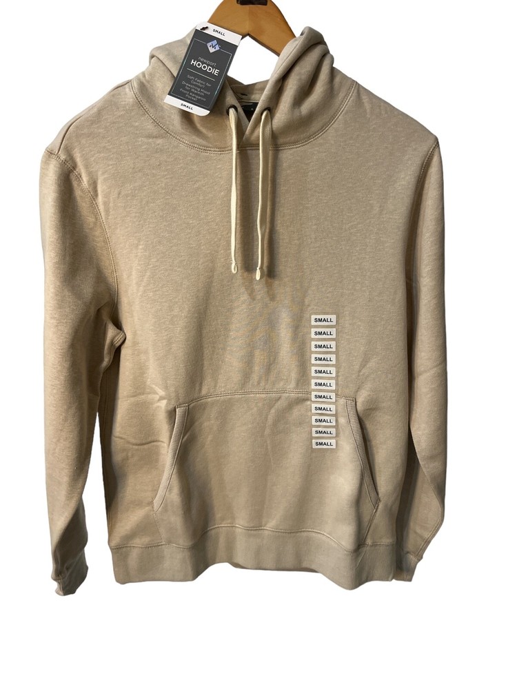Members Mark Newport Hoodie Pullover in Oatmeal Off-White - Mens Size Small-image