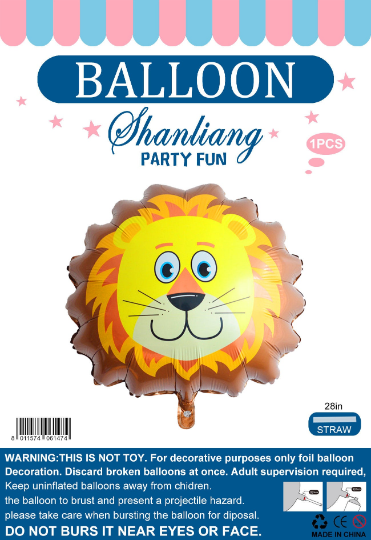 US Seller lion animal Foil Balloon for baby shower children Love Celebration ...