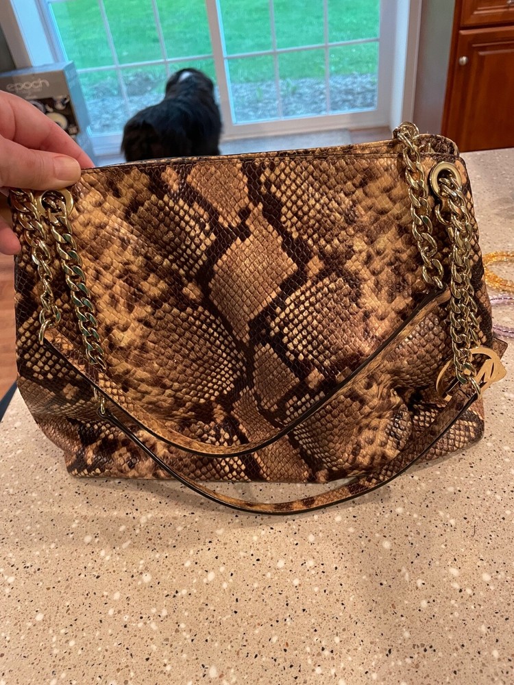 Michael Kors snakeskin print purse