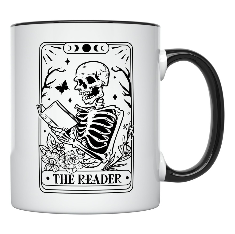 Tarot Card Book Lovers Coffee Mug 11oz Women Gift Idea Black Handle