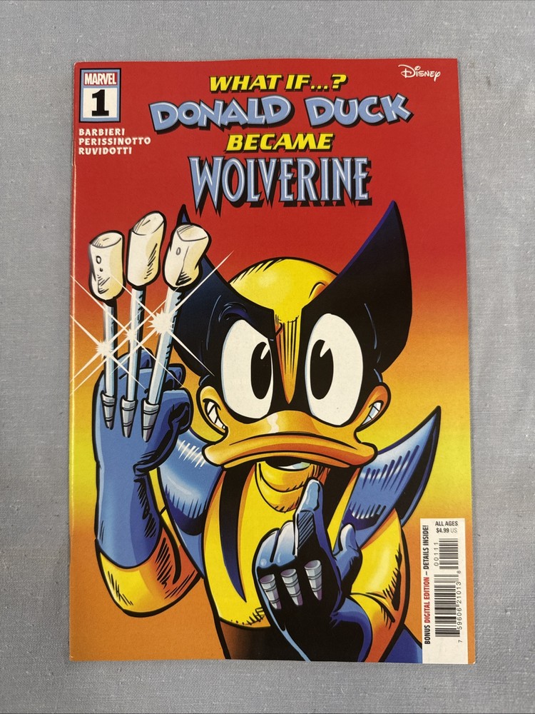 Marvel Comics What If Donald Duck Was Wolverine #1 2024 Disney Variant  