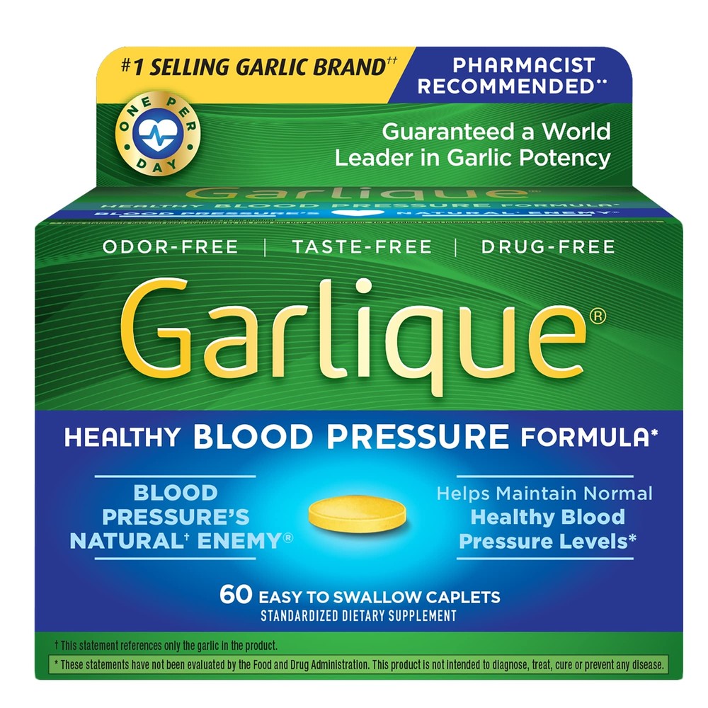 Garlic Extract , Healthy Formula, Odorless & Vegan, 60 Caplets