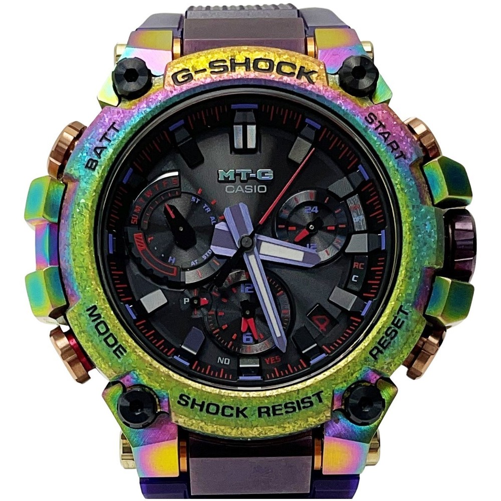 CASIO G SHOCK MTG B3000PRB 1AJR Radio Wave Solar Aurora Oval Men s Watch Bo