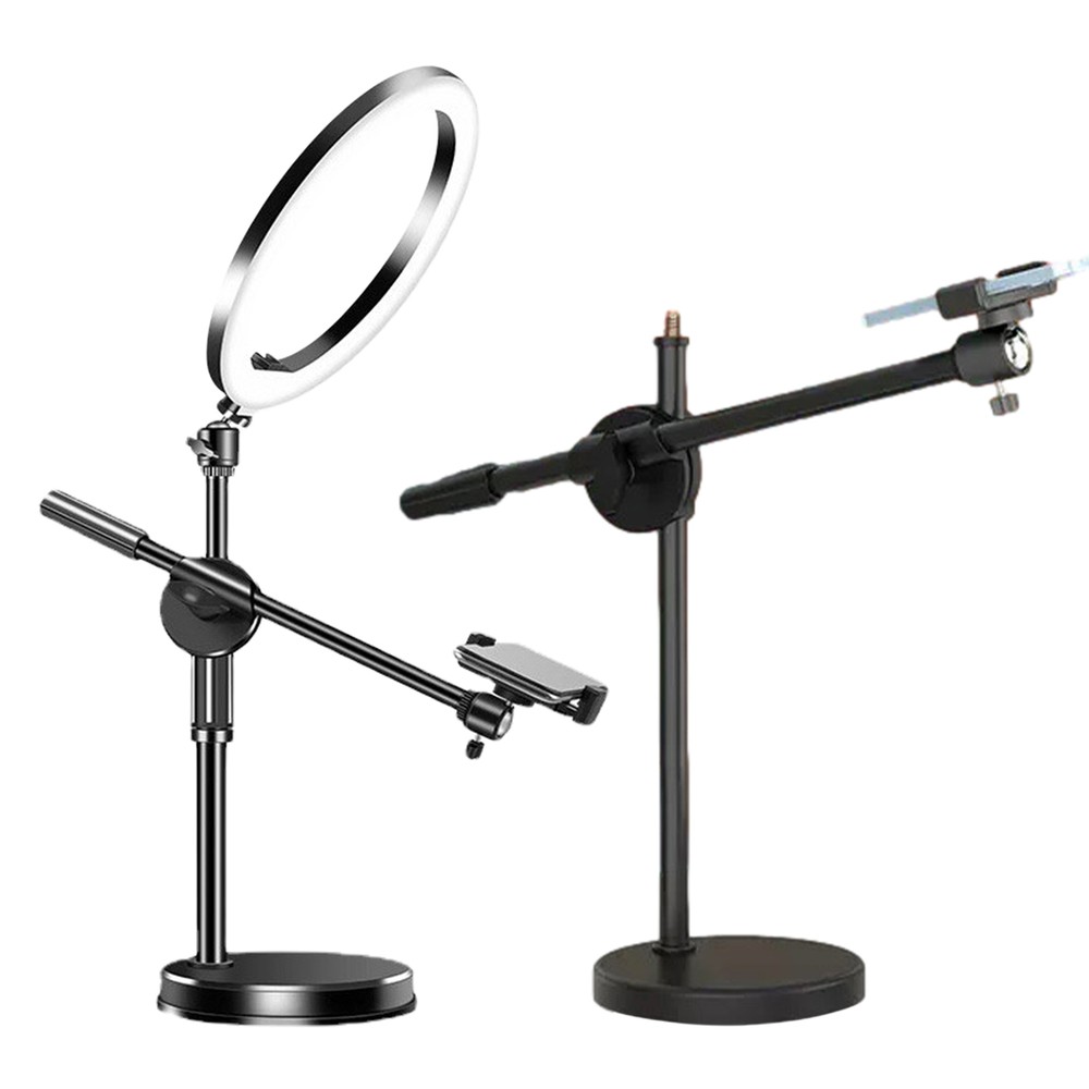 Desktop Phone Mount Selfie Ring Light With Stand Articulating Arm Camera Mount