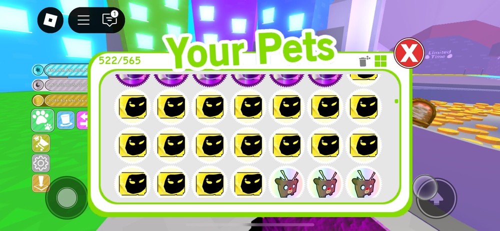 Pet Simulator 1 Pets Gold Dominus Huges