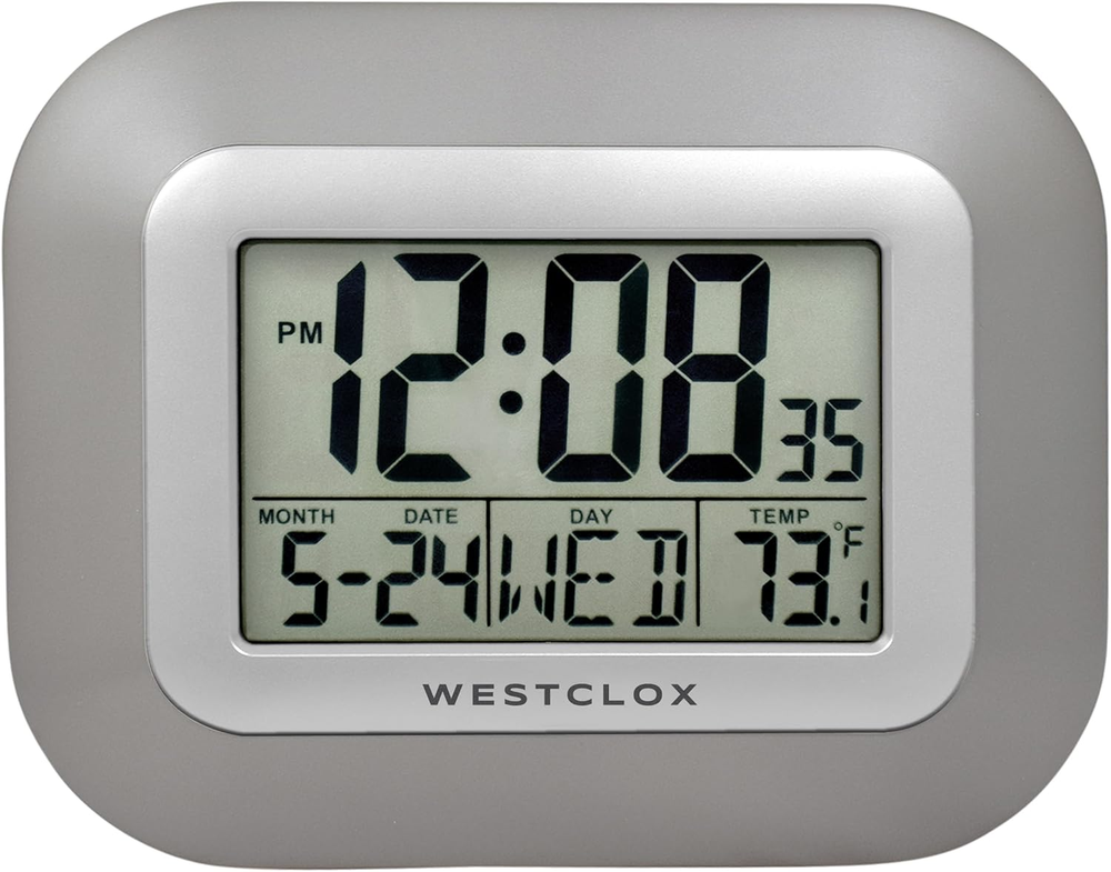 Large Digital Wall Clock Battery Operated Large Digital Clock with Temperature D