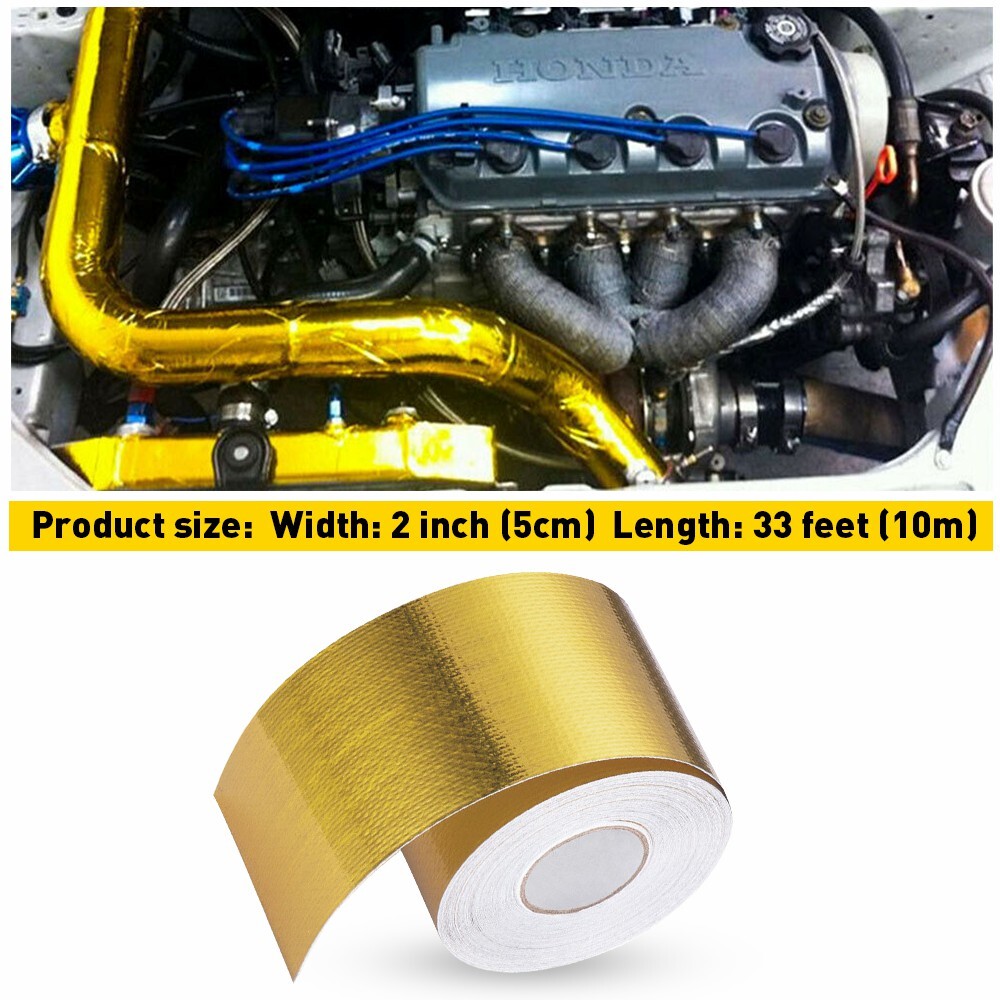 Car 1200???Continuous Reflective Heat Self-Adhesive Shield Wrap Tape EXE Gold