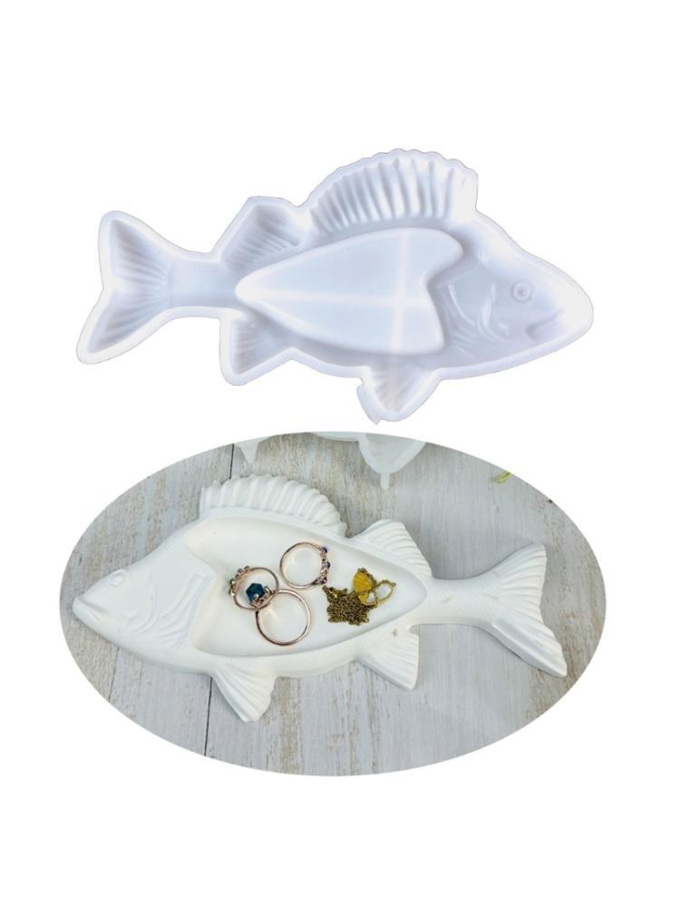 Storage Tray Silicone Mold DIY Crystal Fish Shaped Tray Epoxys Resins