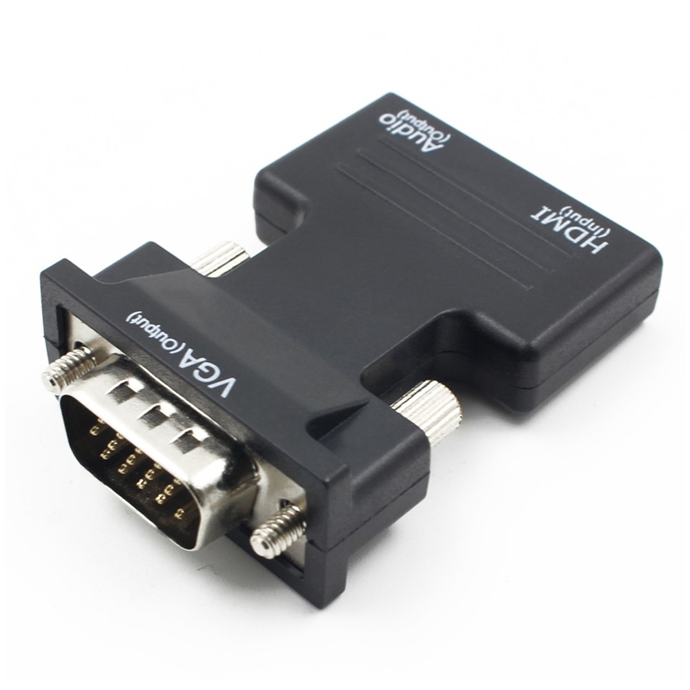 HDMI Female to VGA Male Converter Adapter for Laptop to TV Monitor