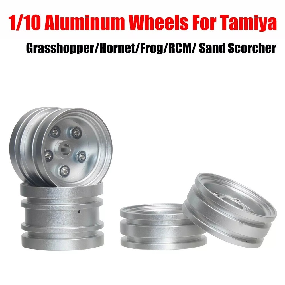 1/10 Aluminum Wheels For Tamiya Grasshopper/Hornet/Frog/RCM/ Sand Scorcher Car