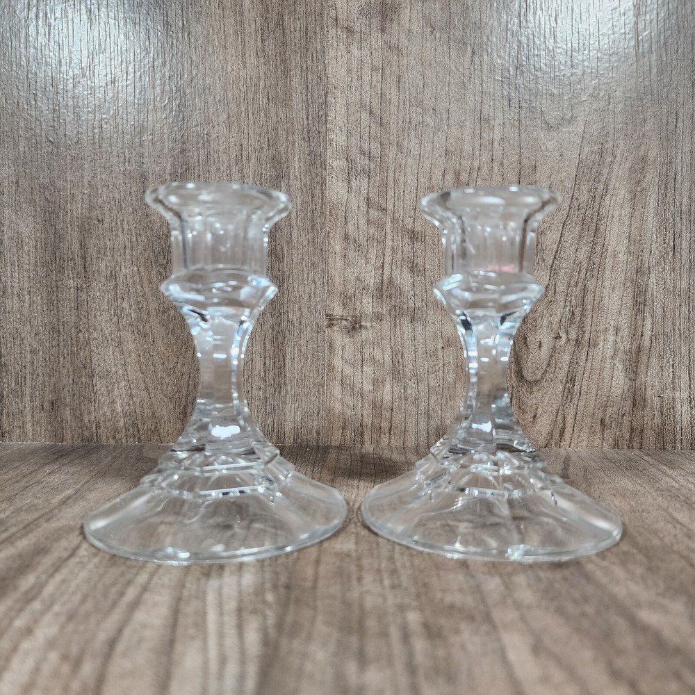 Vintage Latrobe Set Of 2 Lead Crystal 4