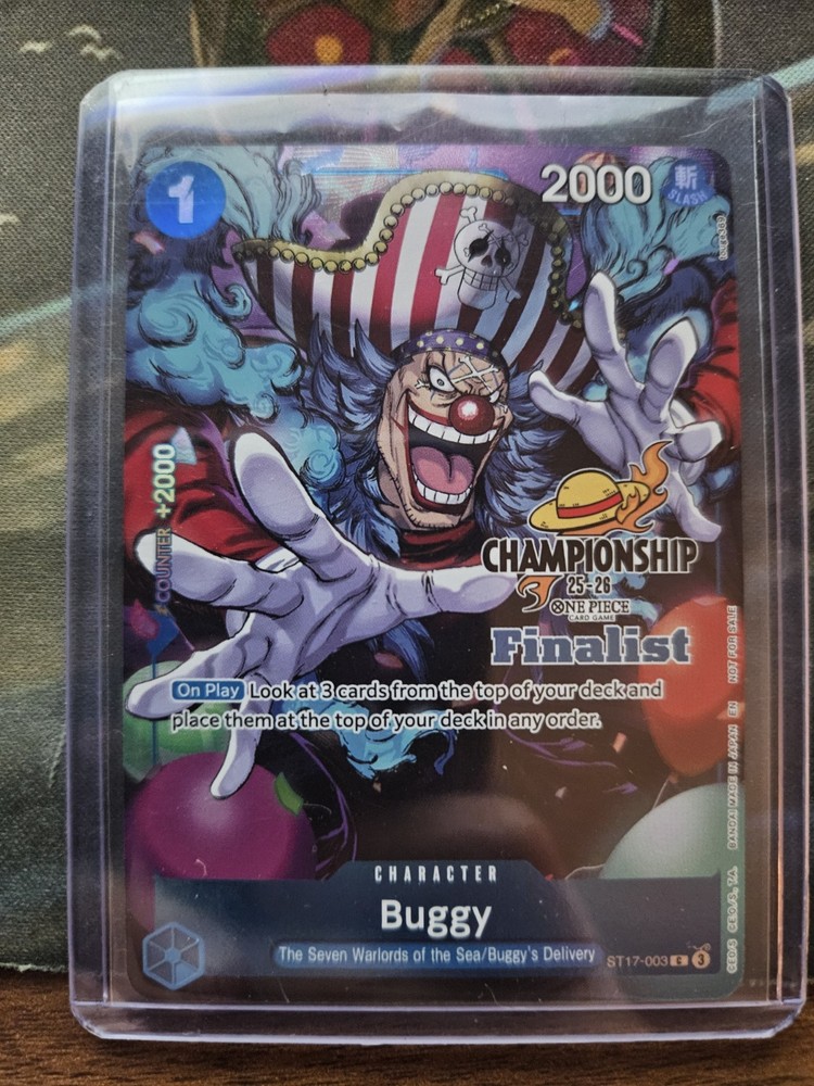 One Piece TCG Buggy ST17-003 CHAMPIONSHIP FINALIST SET TOP 16