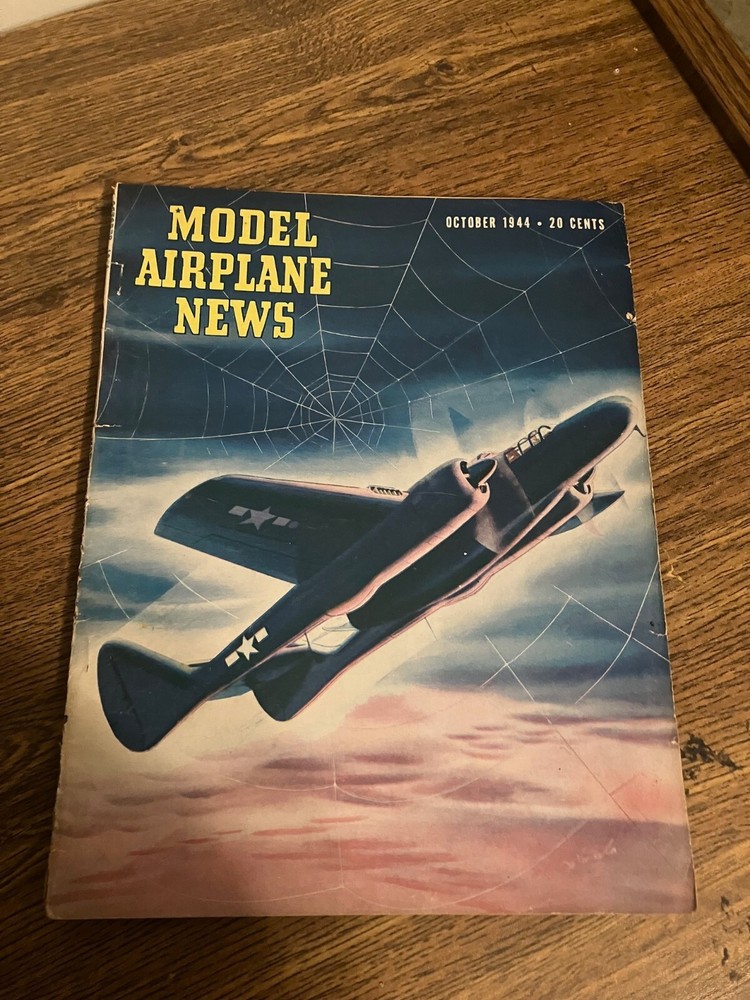 Vintage Back Issue of Model Airplane News Magazine - October 1944