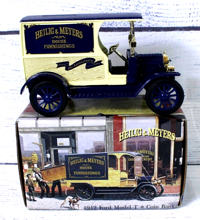 Ertl 1912 Ford Model T Coin Bank - Heilig & Meyers House Furnishings #19198