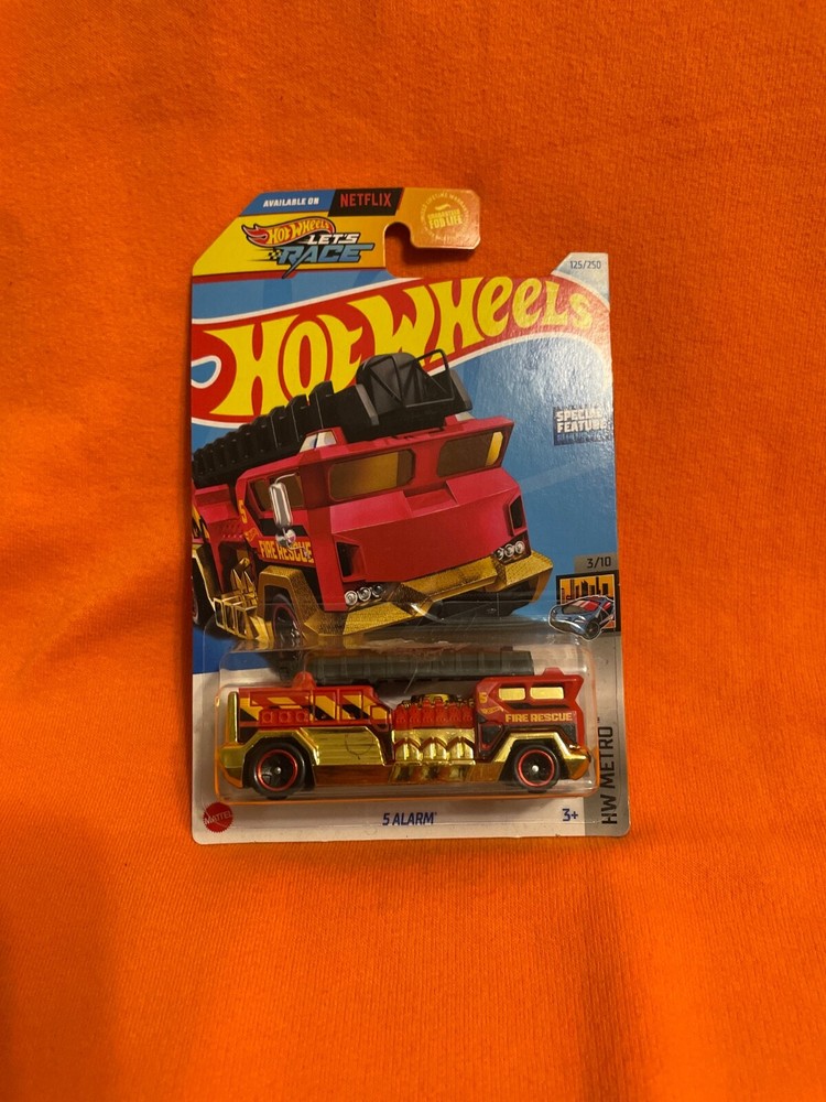 2024 HOT WHEELS 5 ALARM FIRE ENGINE TRUCK HW METRO 3/10 RED