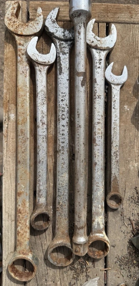 Lot of 6 Proto Oversized Combination Wrenches USA Vintage Tools Several Sizes