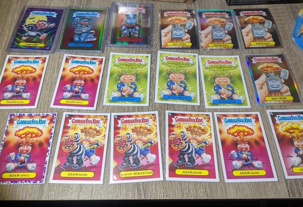 Huge Lot Garbage Pail Kids Chrome Series 3 Refractors Adam Bomb Eerie Erik