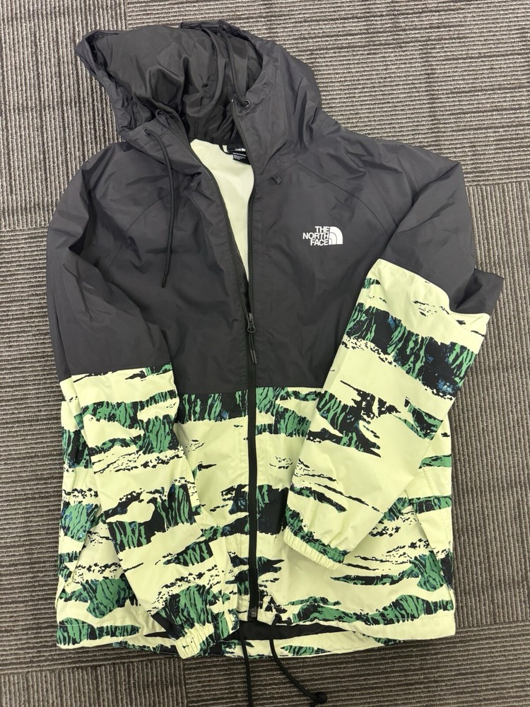 The North Face Mens Medium Waterproof Rain Jacket for Outdoor Adventures