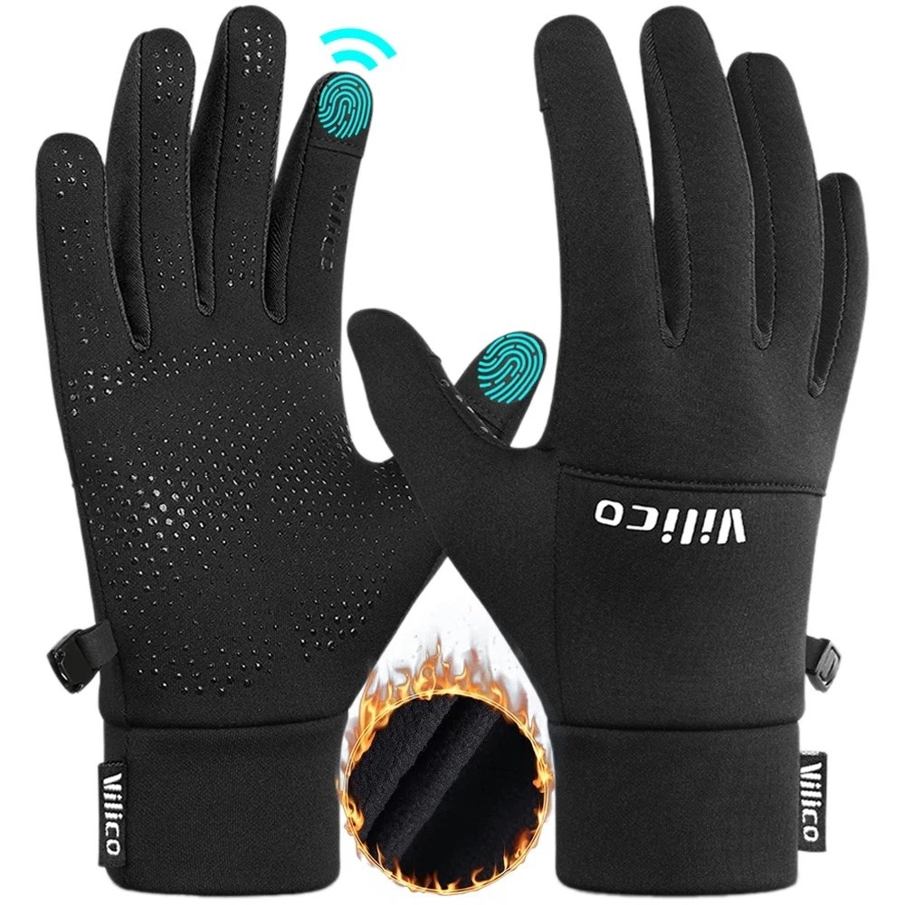 Winter Cycling Gloves Thermal Full Finger Bike Glove Touch Screen Windproof Warm
