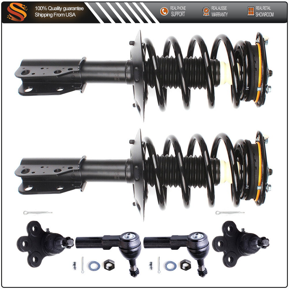 Front Struts with Coil Spring for Bonneville DeVille LeSabre Includes Tie Rod Ball Joints