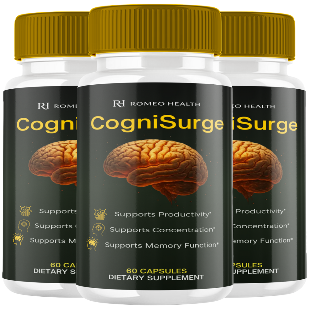 CogniSurge Brain Health & Memory Support (3 Bottle)
