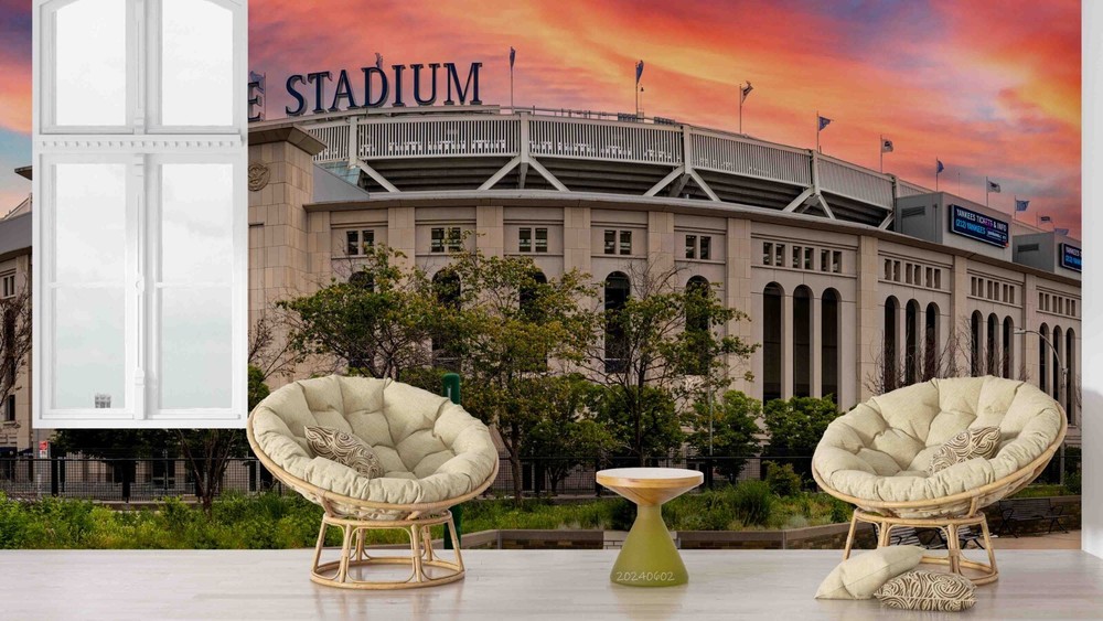 3D Yankee Stadium New York Wall Murals Wallpaper Murals Wall Sticker Wall 2