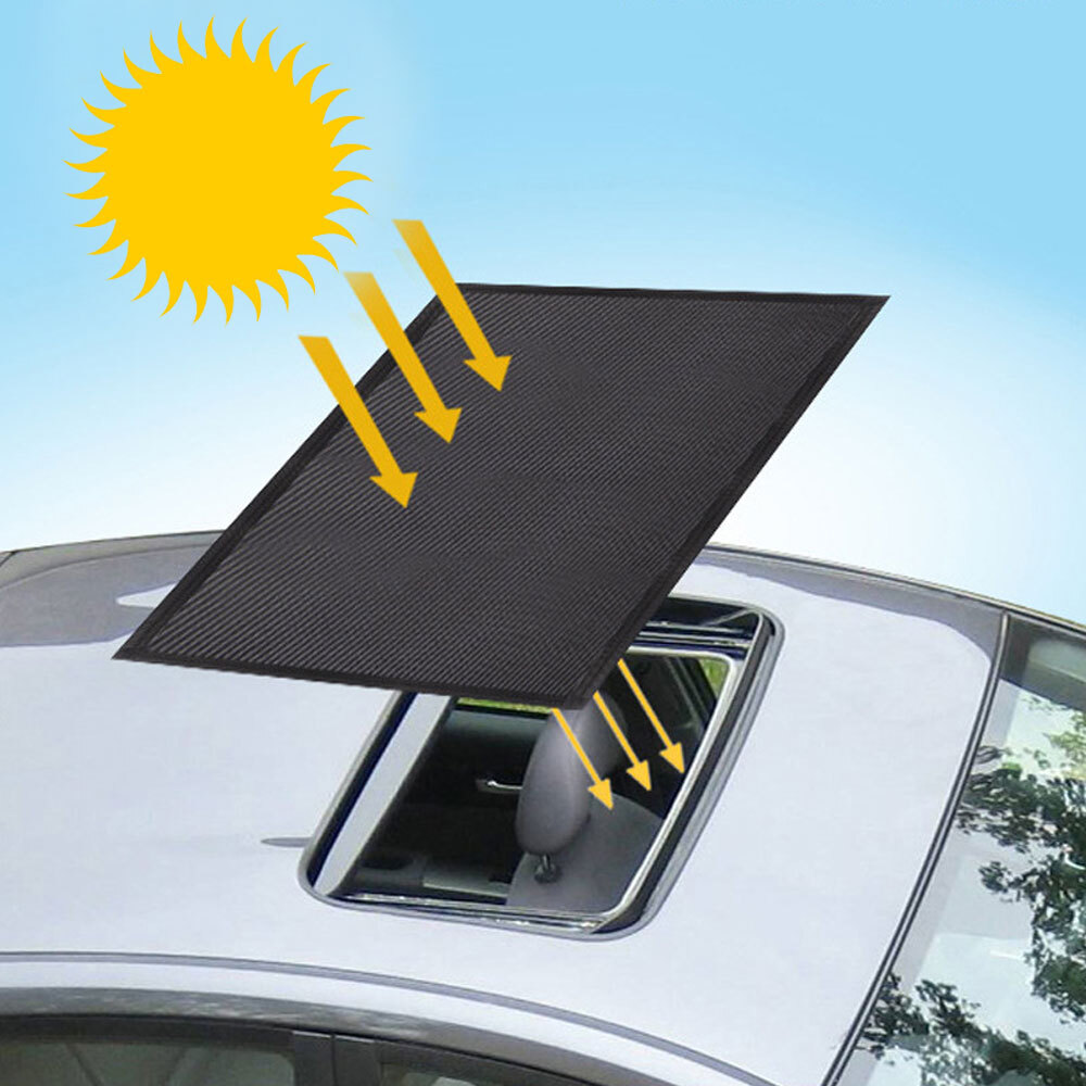 Magnetic Moonroof Mesh Sun Shade Cover Protector Black for Cars