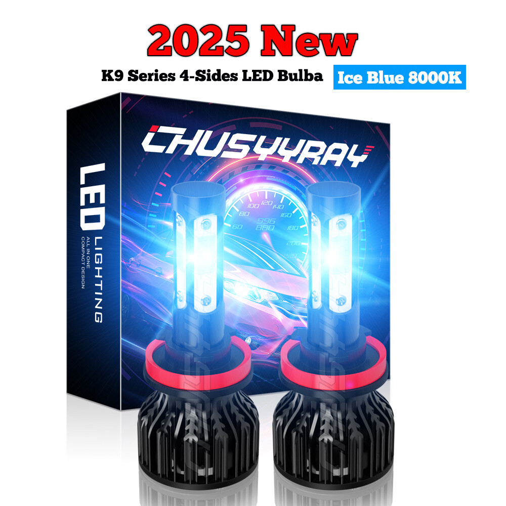 2x 4-Sides LED Headlight Low Beam 8000K For Nissan Altima 2007 2008 2009-2018