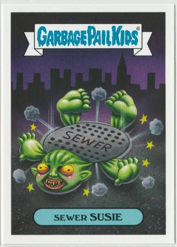 Sewer Susie Garbage Pail Kids GPK 2019 Revenge Horror-ible Card #4b  