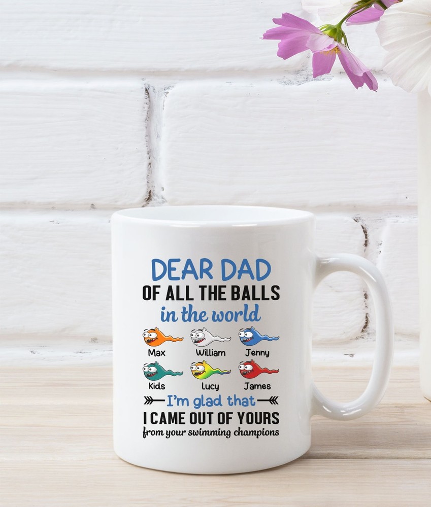 Personalized Swimming Champions Mug Funny Dad Mug Daddy Gift Ideas Fathers Day