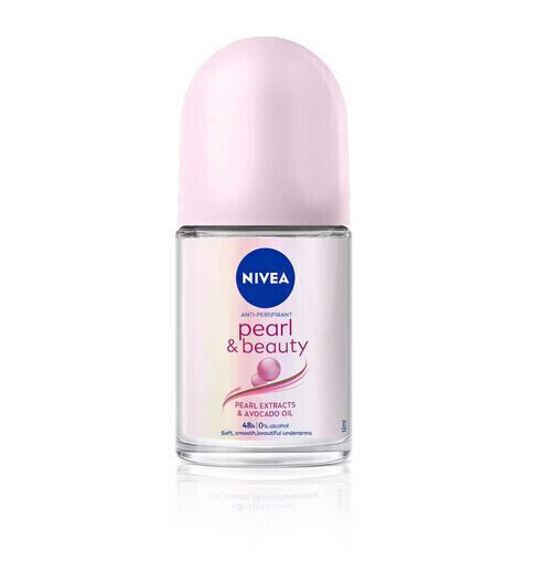 @Nivea Pearl & Beauty Roll On For Women For All Skin Type 12ml pack of 3 y516