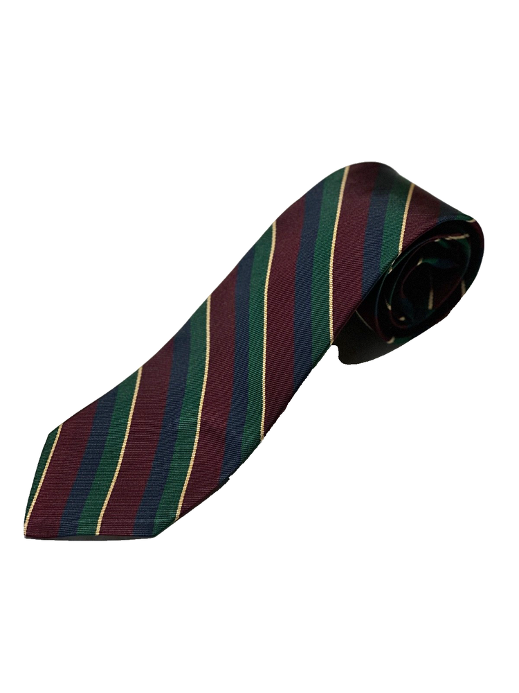 Vintage Brooks Brothers Makers Tie All Silk Striped Blue Red 3.25 x 56 Repp UK