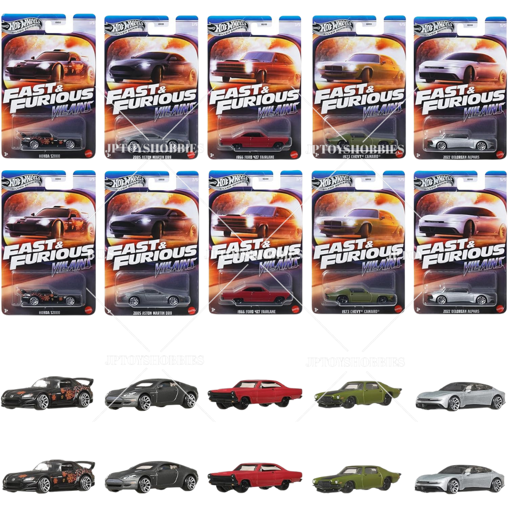 PSL 2025 Hot Wheels Fast & Furious Theme Assortment Villains Mix Set of 10