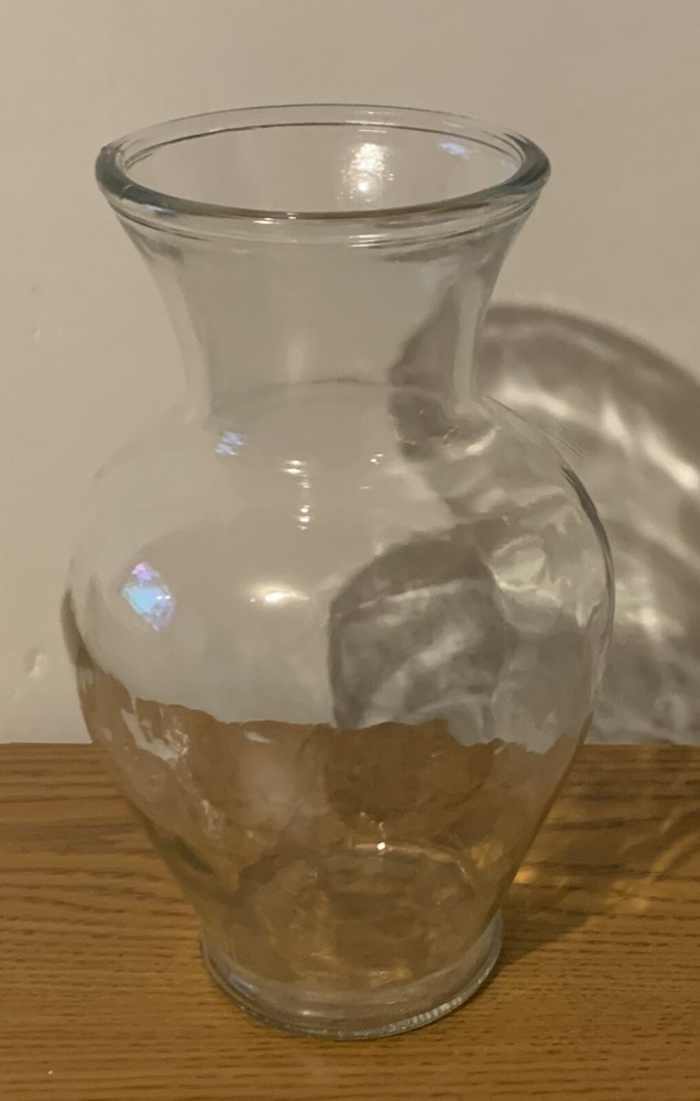 Tall 11 Inch Clear Glass Flower Vase Large Display