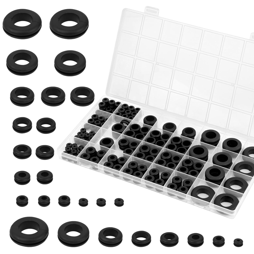 200 Rubber Grommets Kit Firewall 1/2