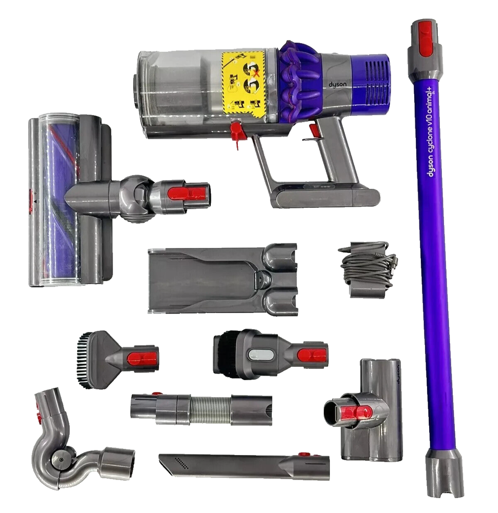 Dyson V10 Animal+ Cordless Stick Vacuum with 8 Attachments for Powerful Pet Hair Cleaning