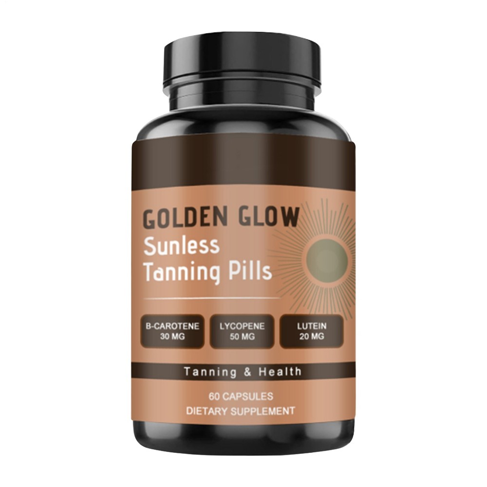 Tanning Vitamin Capsules-Sunless Tan-Golden Glow Tanning Pills